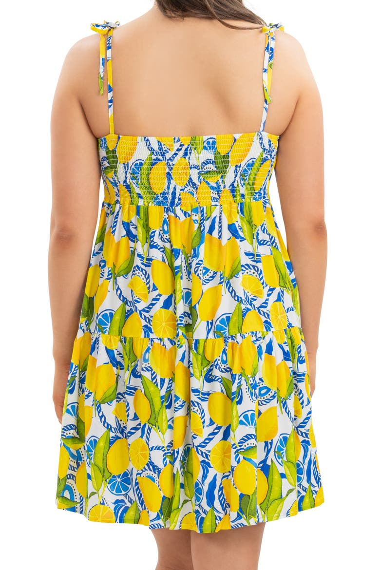 the positano - mini resort dress product info and reviews Kenny Flowers The Positano Resort Dress White S