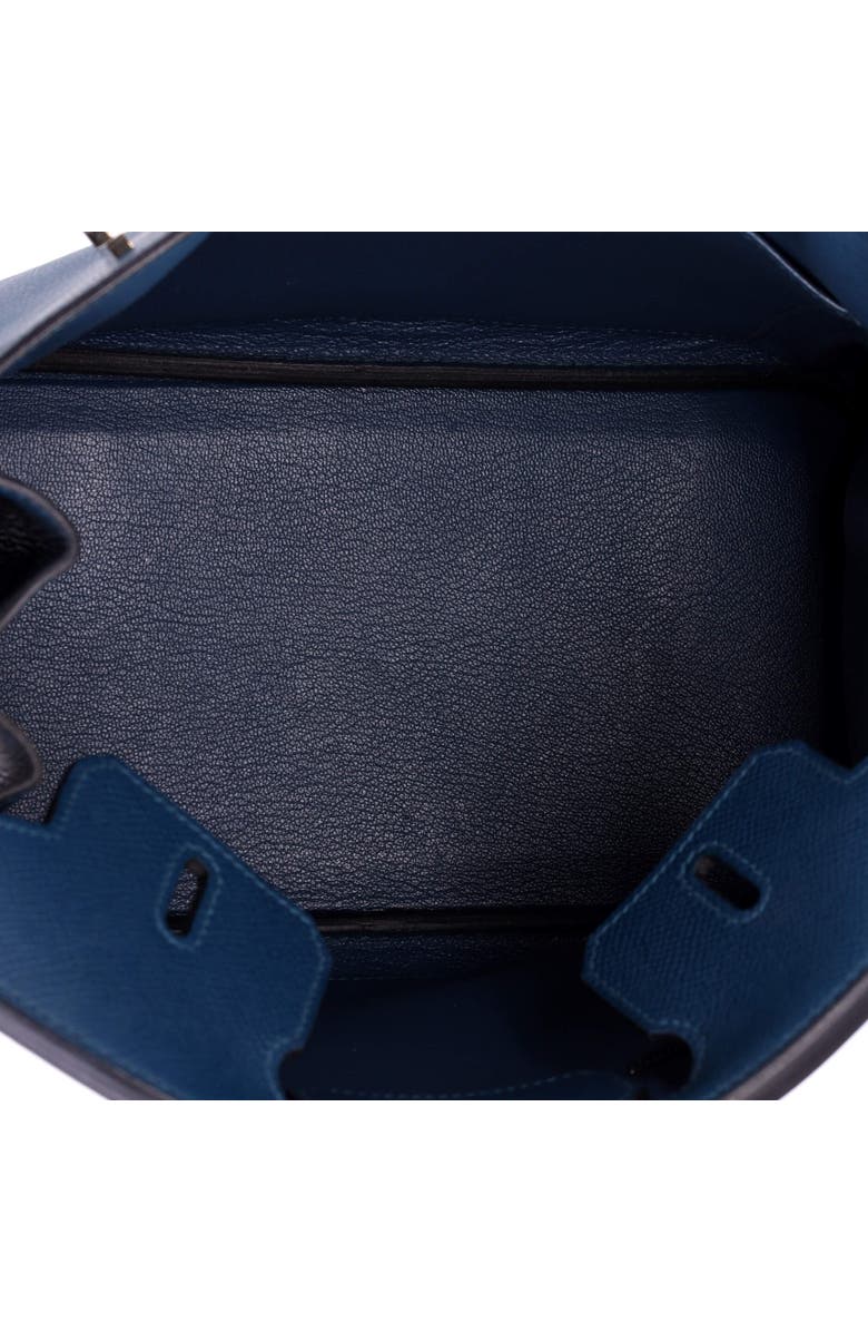 Pre-Owned Hermes Birkin Handbag Blue Epsom with Palladium Hardware 25, Alternate, color, Colvert