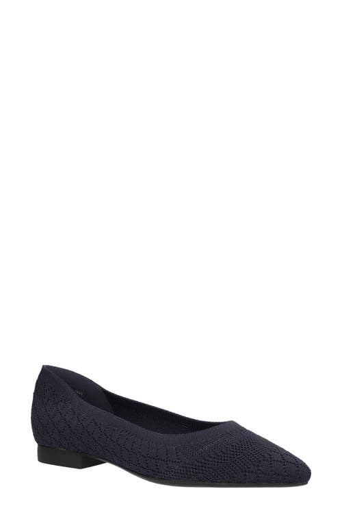 Bella Vita Mireya Knit Flat In Black