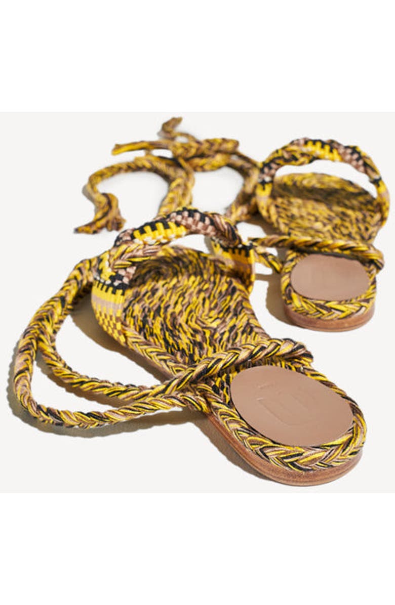 Amambaih Paula Sandals, Alternate, color, Yellow