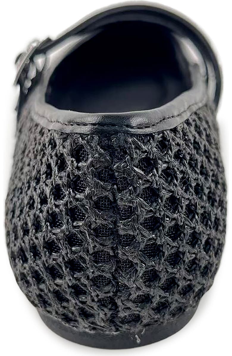 Reaction Kenneth Cole Malibu Crochet Flat, Alternate, color, Black Raffia