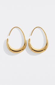 Mint & Lily Fluid Hoop Earrings