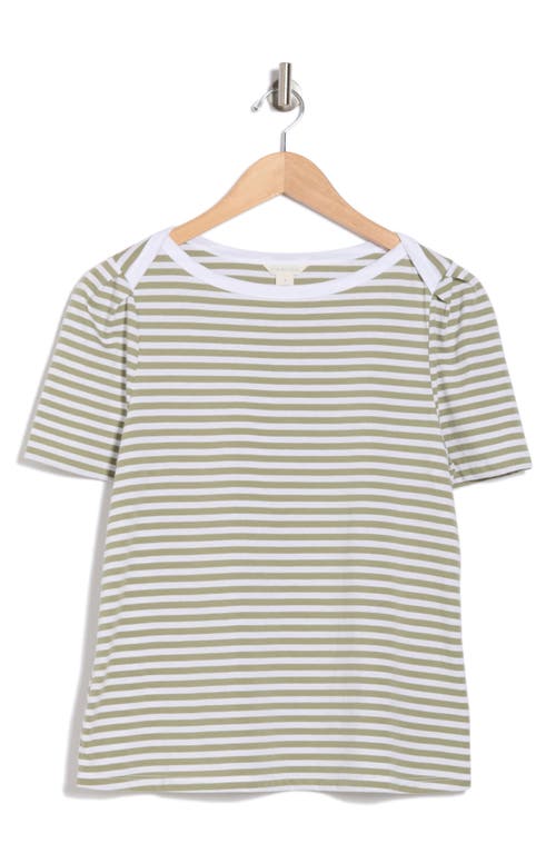 CASLON CASLON® STRIPE ENVELOPE NECK KNIT TOP