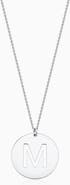 Oradina Say My Name Initial Pendant Necklace in Sterling Silver