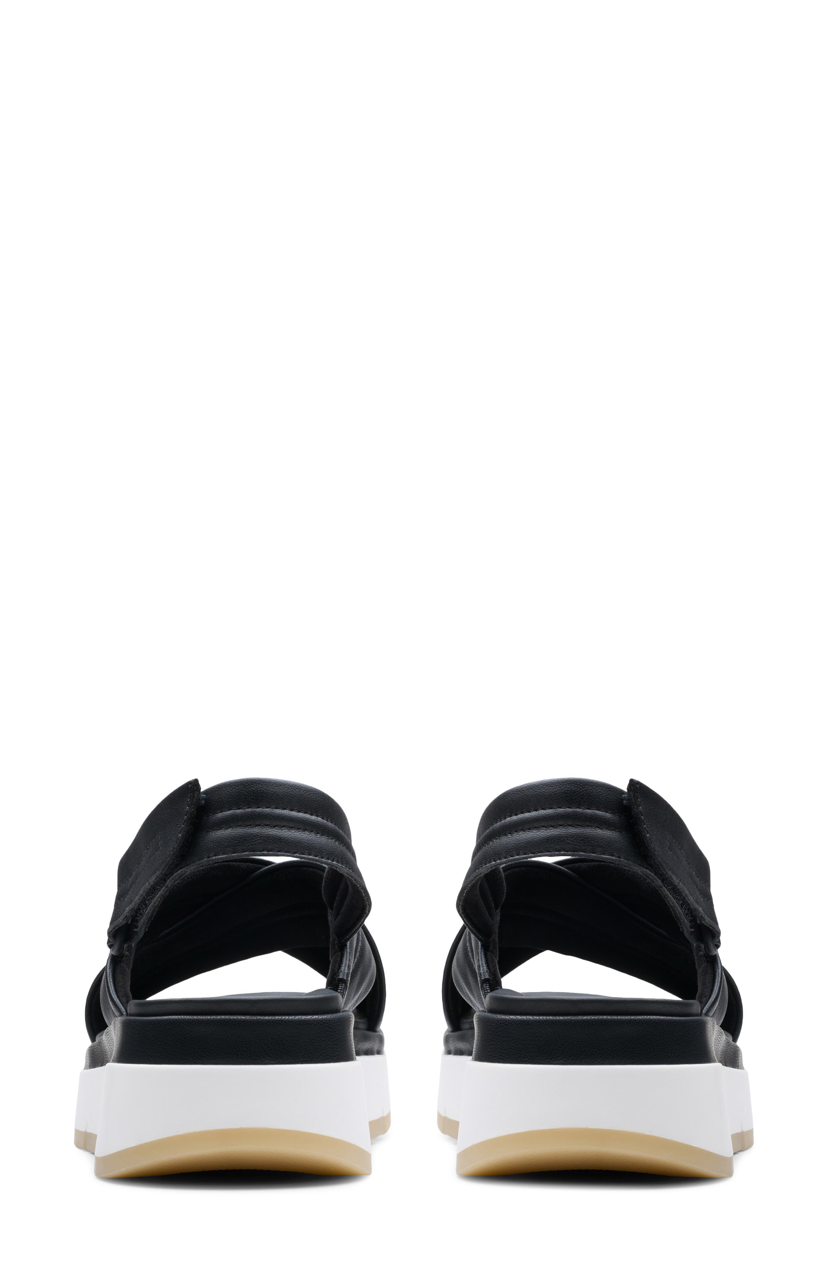 Clarks<sup>®</sup> Tuscan Crisscross Slingback Sandal, Alternate, color, Black Leather