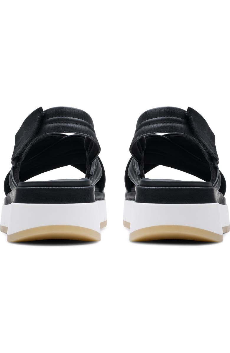 Clarks<sup>®</sup> Tuscan Crisscross Slingback Sandal, Alternate, color, Black Leather