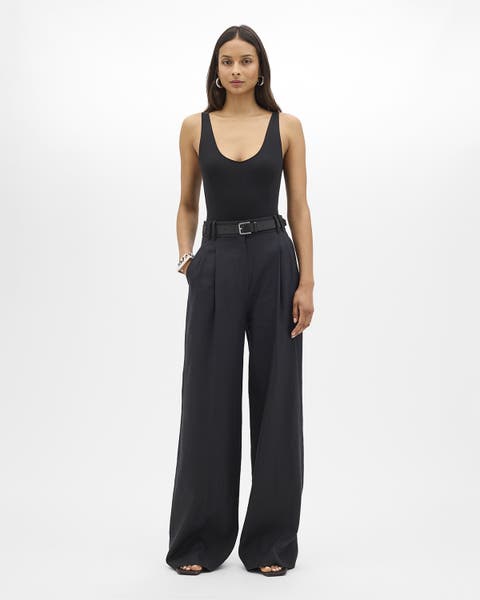 Linen Pleated Trouser