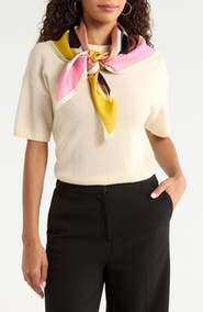 Nordstrom Printed Square Silk Scarf
