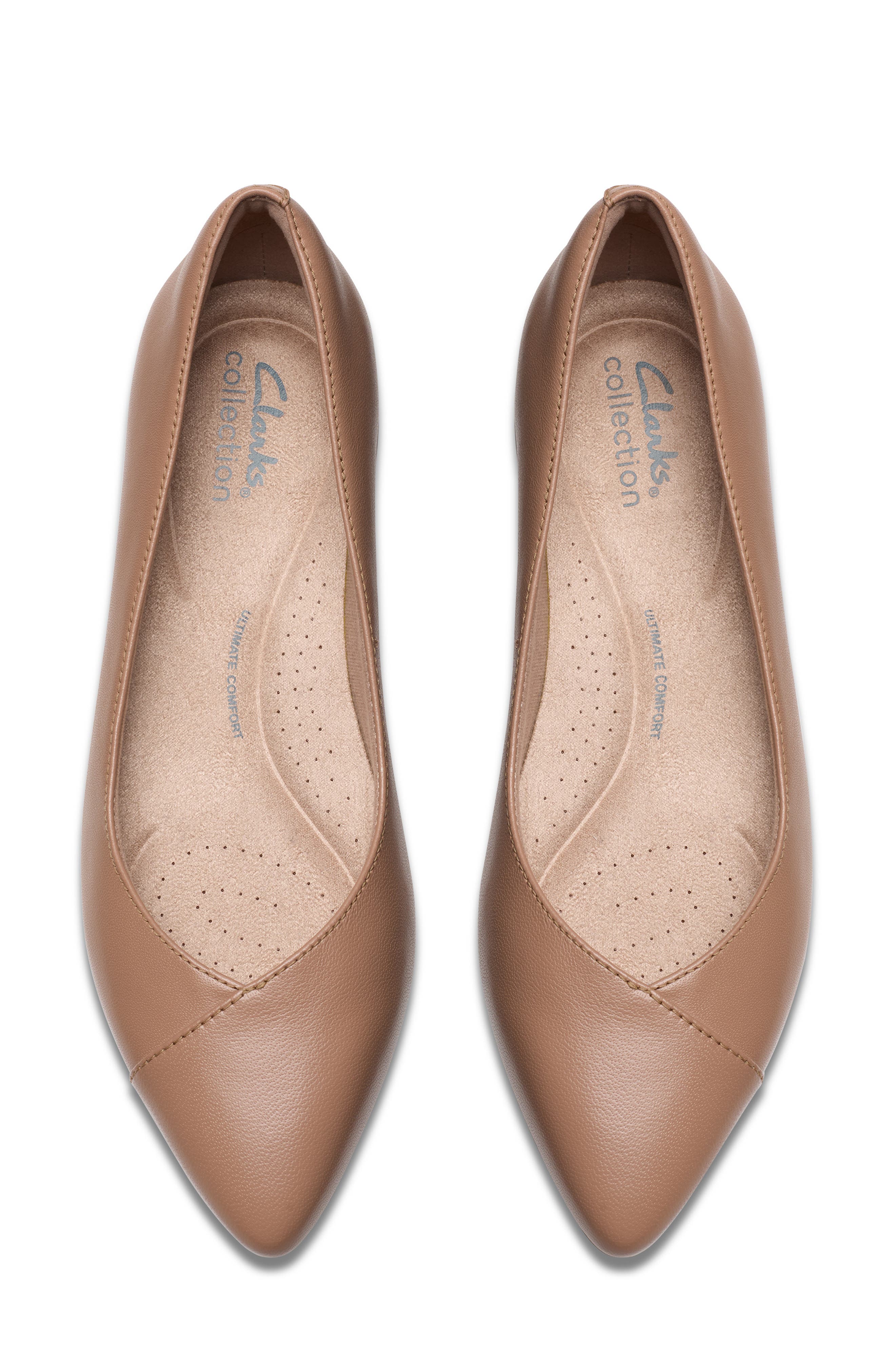 Natalyn Skimmer Flat, Alternate, color, WARM BIEGE LEA