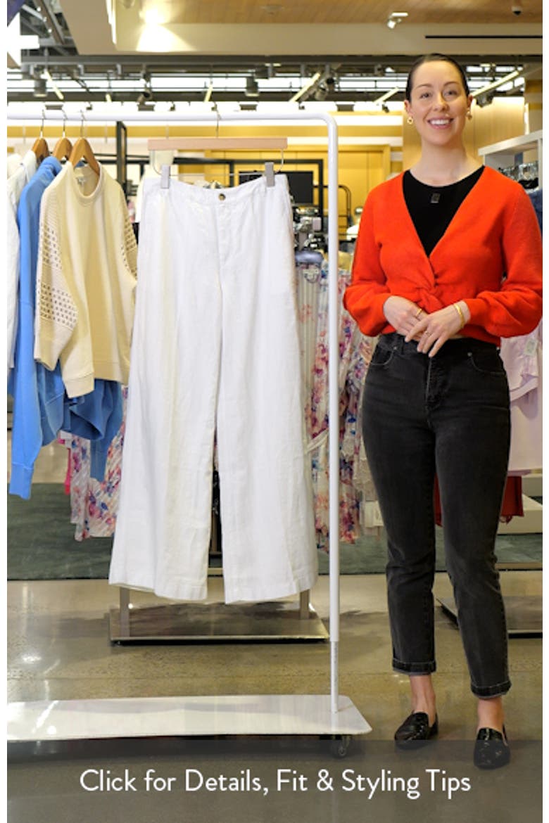 The Zoe Relaxed Wide Pant Linen Pants video