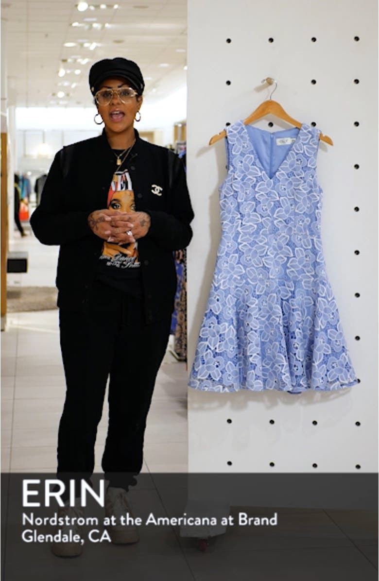 Sleeveless Lace Fit & Flare Dress, sales video thumbnail
