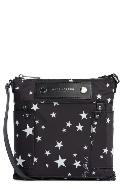Star Print Preppy Nylon Swing Pack Bag