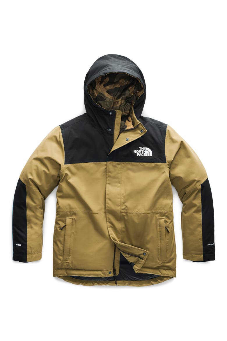 Balham 500 Fill Power Down Jacket, Alternate, color, BRITISH KHAKI/ BURNT GREEN
