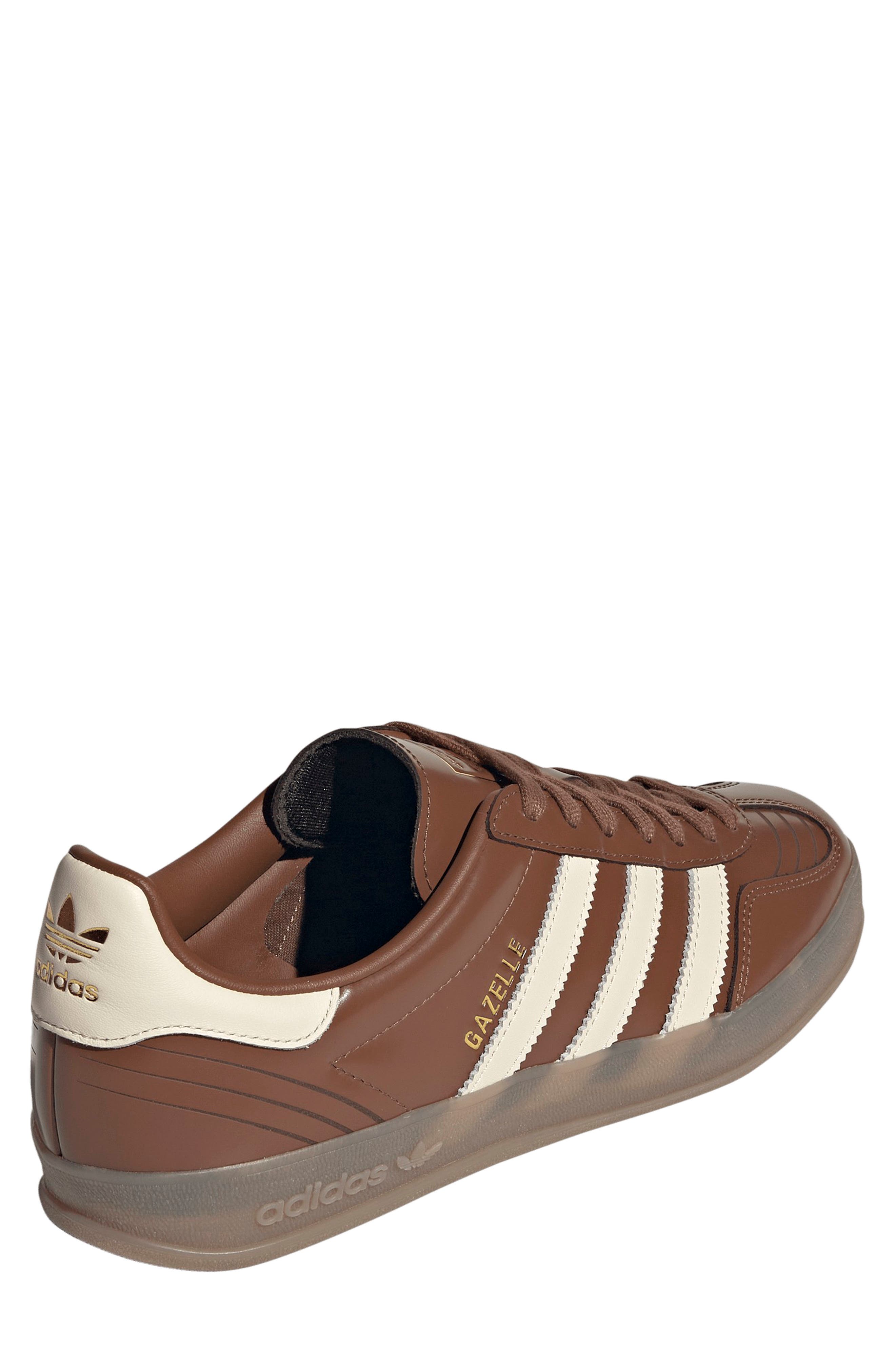 adidas Gazelle Indoor Sneaker, Alternate, color, Brown/ Wonder White/ Gum5