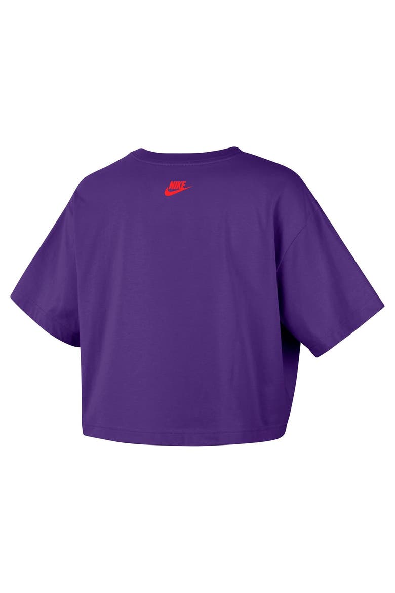 Women's Nike  Purple Phoenix Mercury Throwback Cropped T-Shirt - Court Origins, Alternate, color, Purple