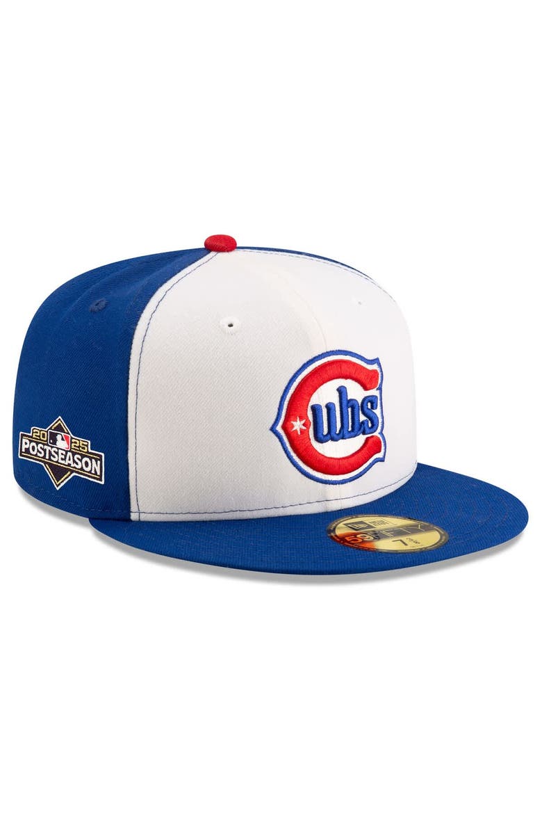 New Era Men's New Era Royal Chicago Cubs 2025 MLB Postseason Side Patch 59FIFTY Fitted Hat, Main, color, Royal