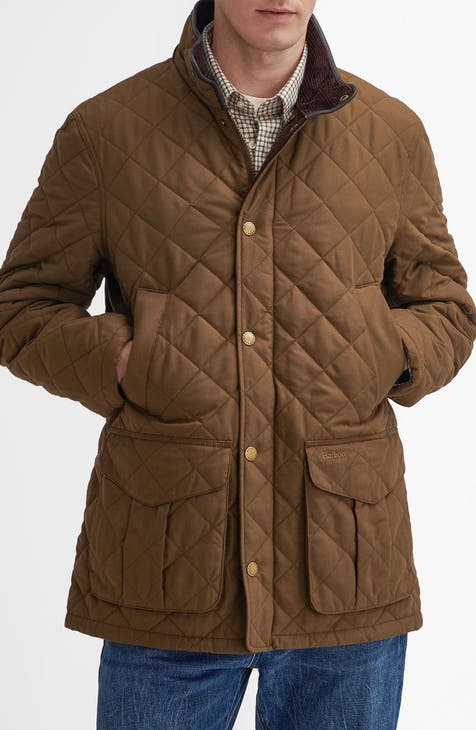Quilted Jacket, Brown Quilted Jacket, Brown