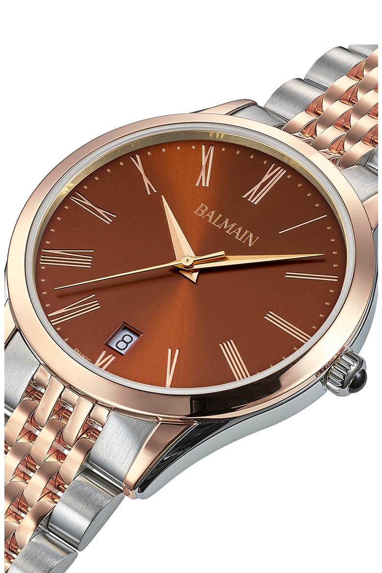 Classic R Bracelet Watch, 41mm, Alternate, color, TWO TONE STEEL ROSE PVD 5N