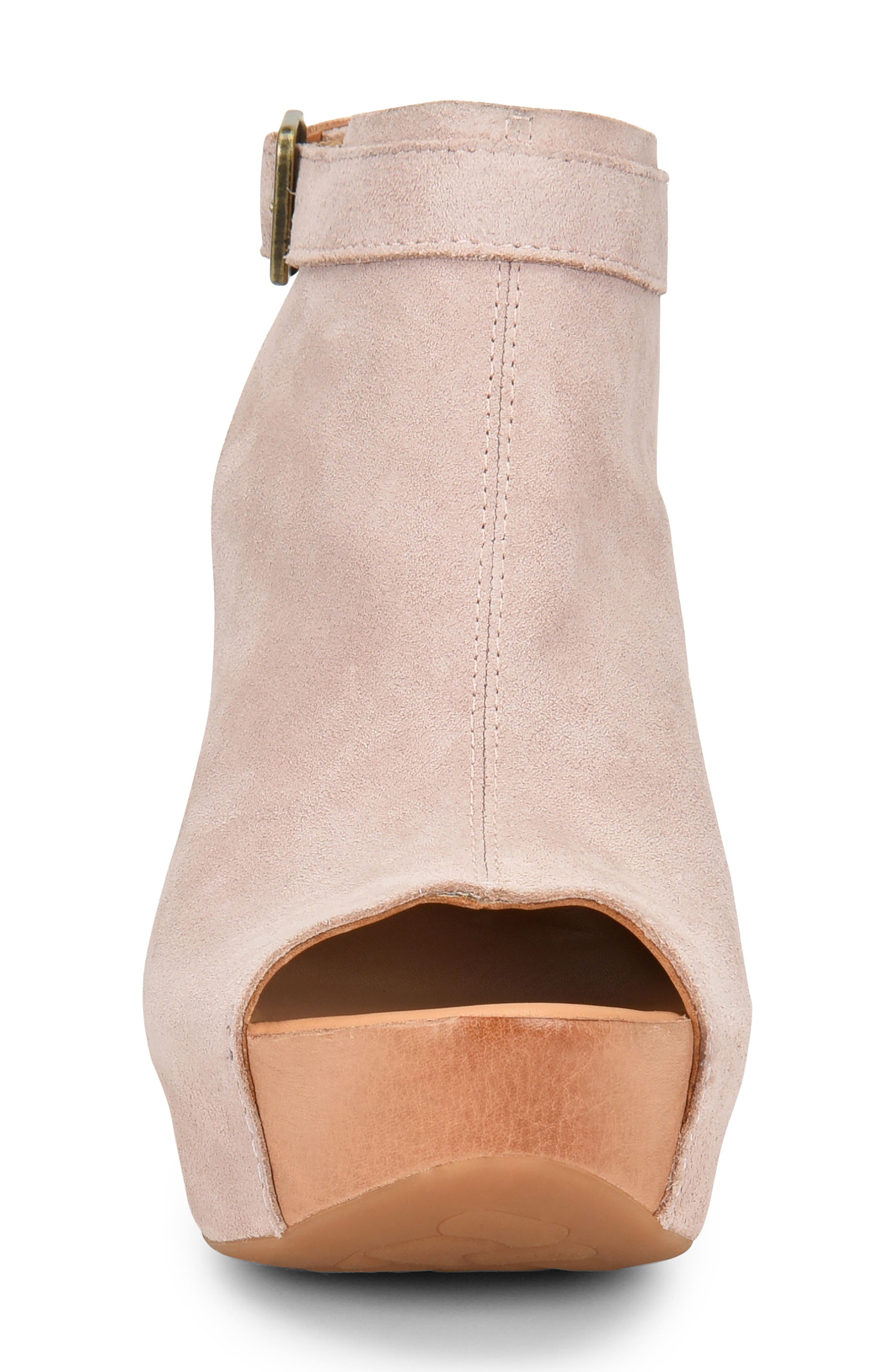 'Berit' Wedge Sandal, Alternate, color, PINK SUEDE