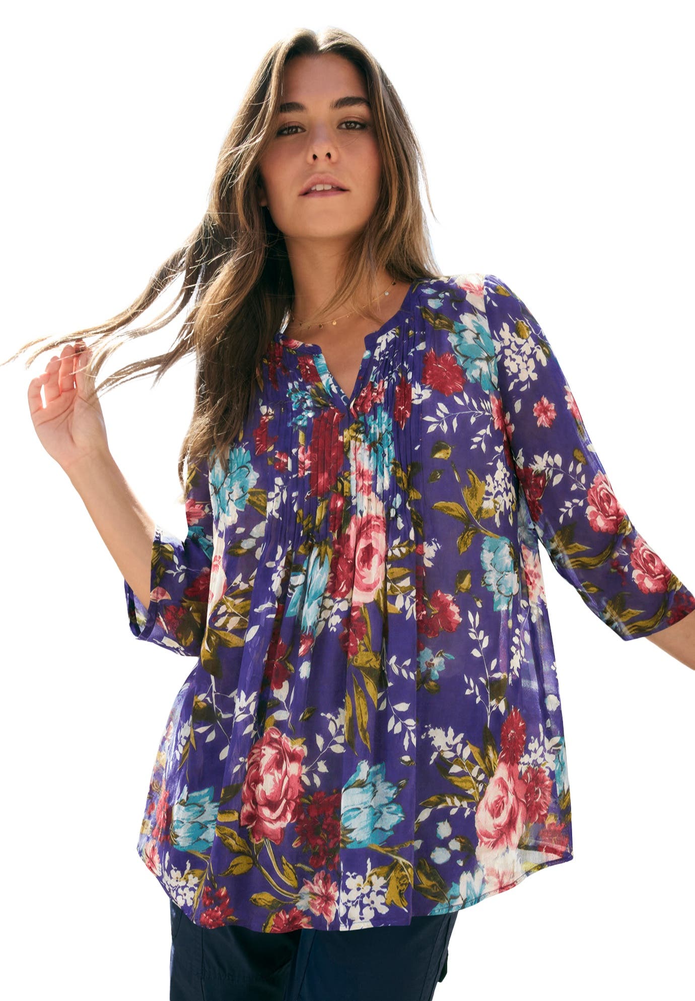 TWILIGHT BLUE ROSE FLORAL