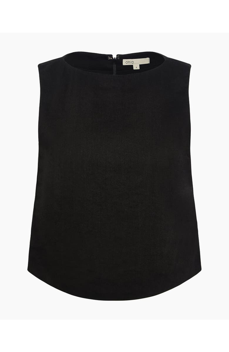 Onia Boatneck Shell Top, Alternate, color, Black