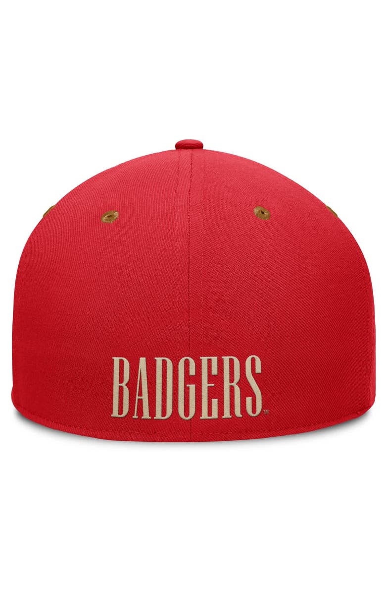 FANATICS Men's Fanatics Red/Brown Wisconsin Badgers NoBo Fitted Hat, Alternate, color, Red