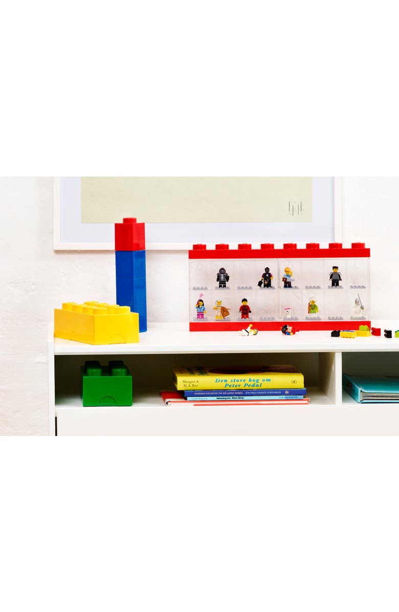 LEGO Minifigure Display Case, Alternate, color, Red