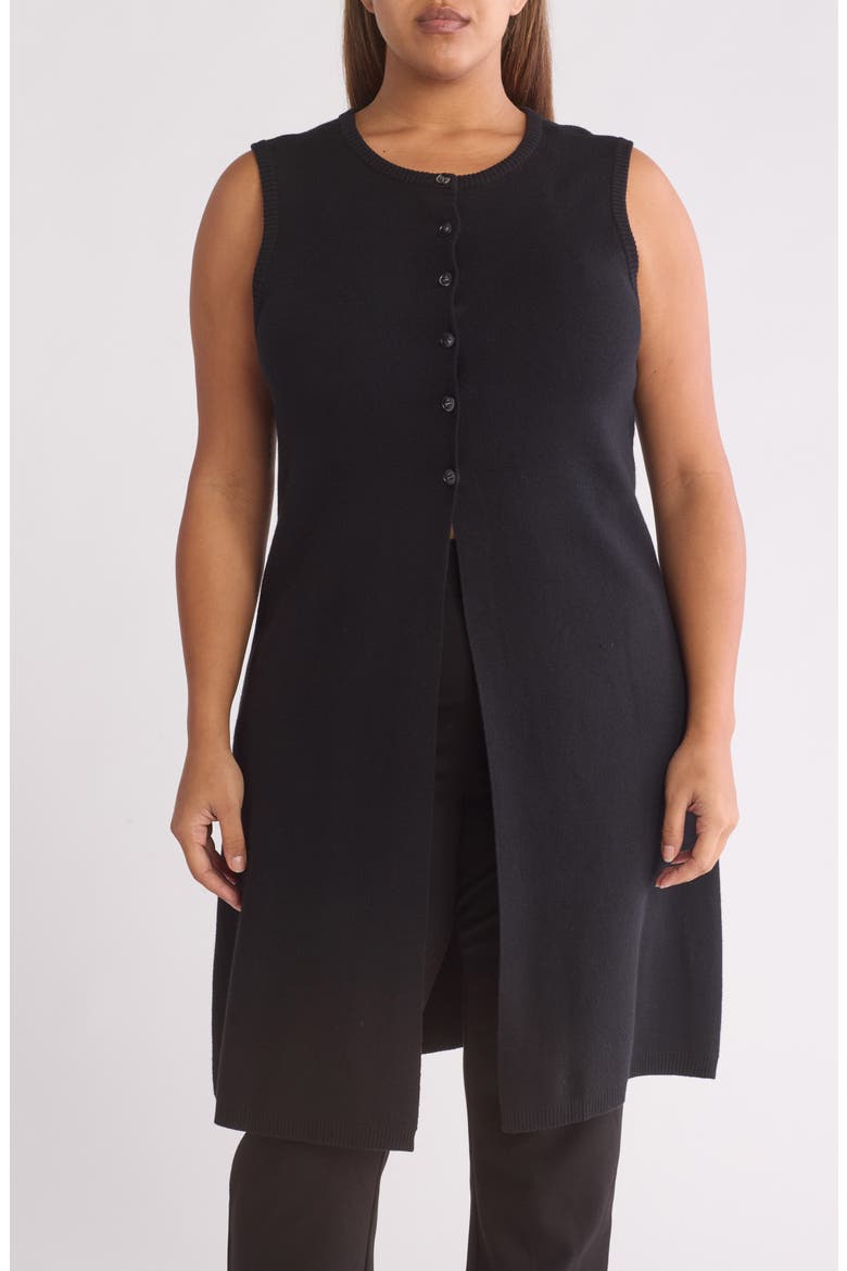 Rosaline Sweater Vest, Main, color, BLACK