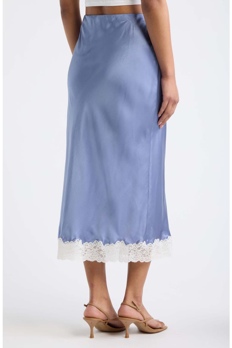 Janella Silk Blend Midi Skirt, Alternate, color, WEATHERED BLUE