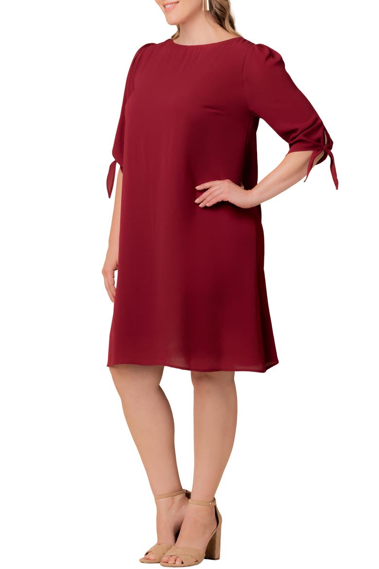 Manhattan Shift Dress, Alternate, color, BERRY