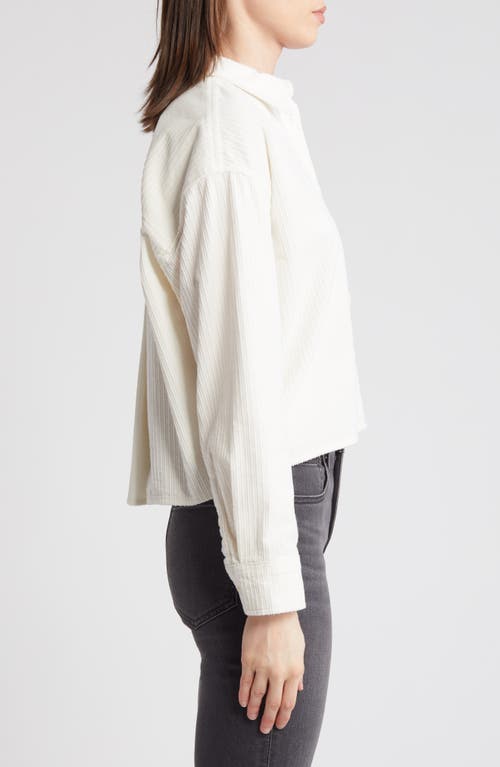 Madewell Variegated Corduroy Button-up Shirt In Lighthouse