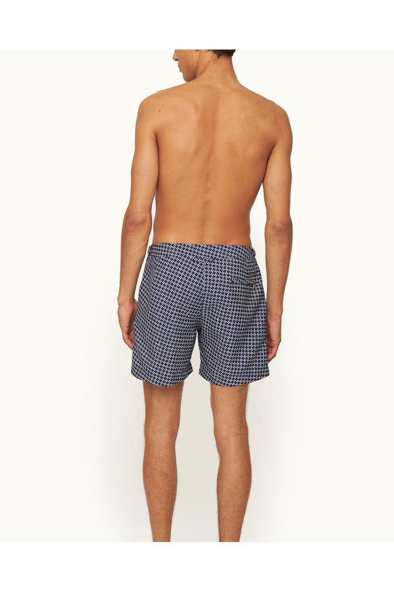 Bulldog Tailored-Fit Swim Shorts, Alternate, color, NIGHT IRIS