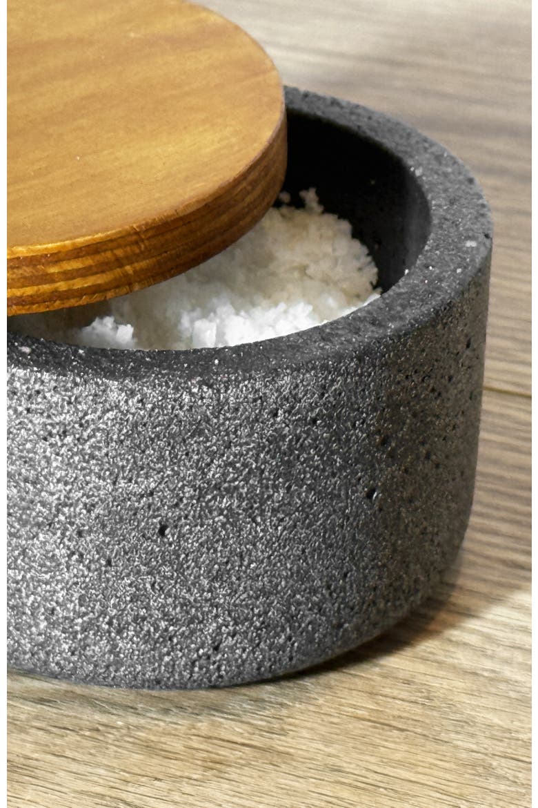Mexican Colima Salt and Cellar, Alternate, color, Grey