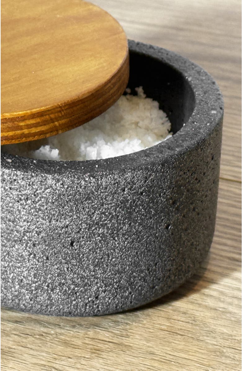 Verve Culture Mexican Colima Salt and Cellar, Alternate, color, Grey