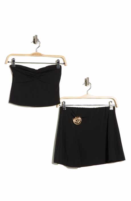 Madden Girl Strapless Ruched Tube Top & Miniskirt Set