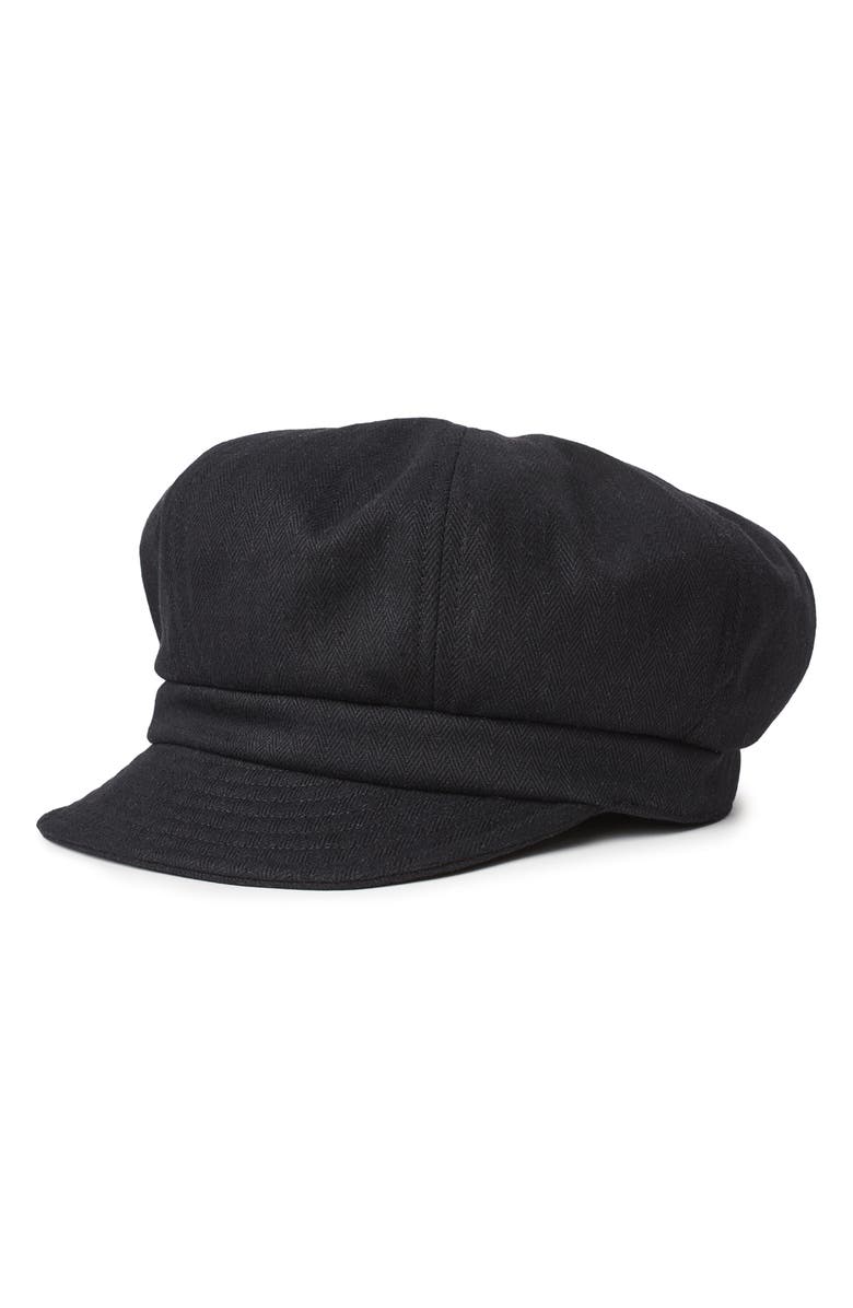 Brixton Montreal Un Herringbone Baker Boy Cap, Main, color,