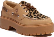 Timberland Stone Street Genuine Calf Hair Platform Boat Shoe