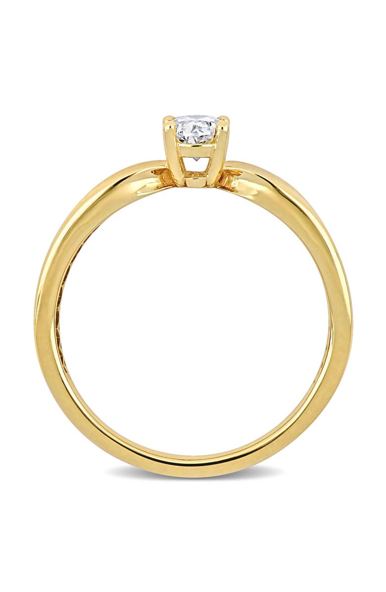 Julianna B. Oval-Cut Diamond Solitaire Ring 14k, Alternate, color, Yellow Gold