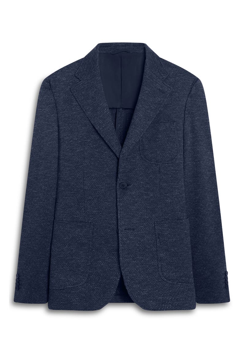 Cotton and Wool Blazer, Alternate, color, NAVY