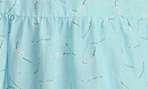 Vineyard Vines Long Sleeve Smocked Midi Dress In Blue