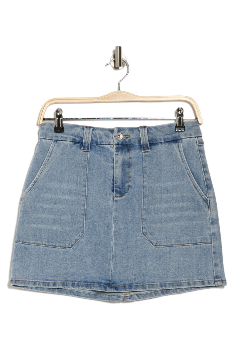 Sanctuary Denim Gold Coat Miniskirt, Alternate, color, 