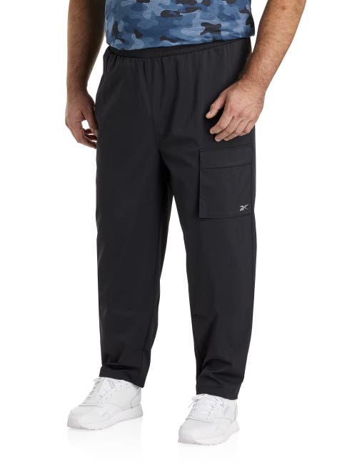 Reebok Big & Tall Performance Cargo Pants In Black