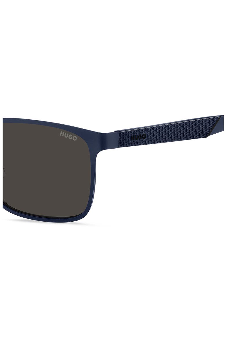 57mm Square Sunglasses, Alternate, color, MATTE BLUE