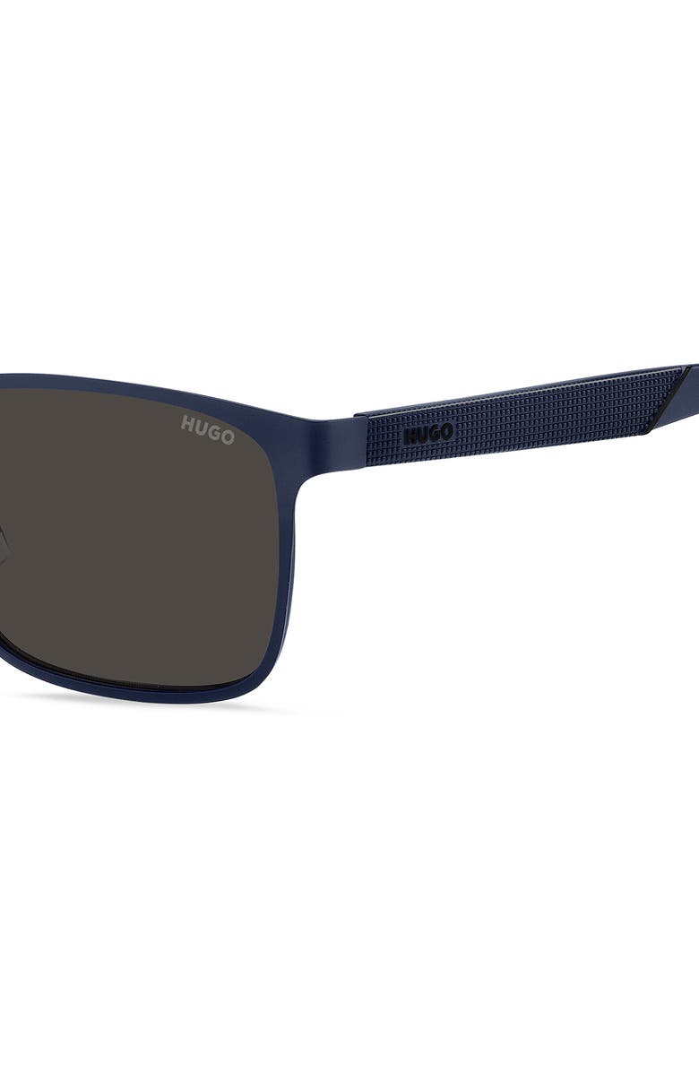 BOSS 57mm Square Sunglasses, Alternate, color, Matte Blue