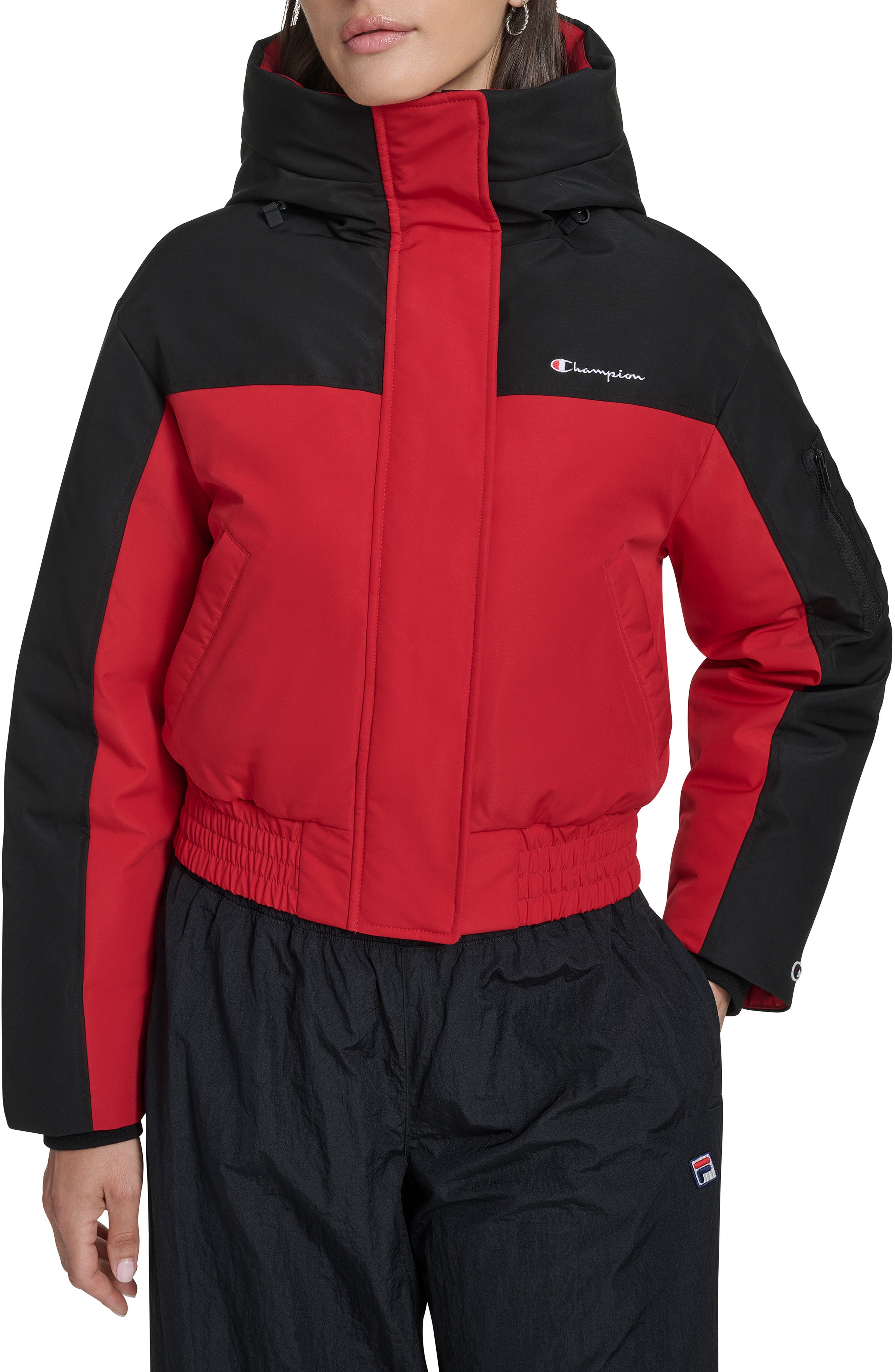 Crop Ski Bomber Jacket - image 3