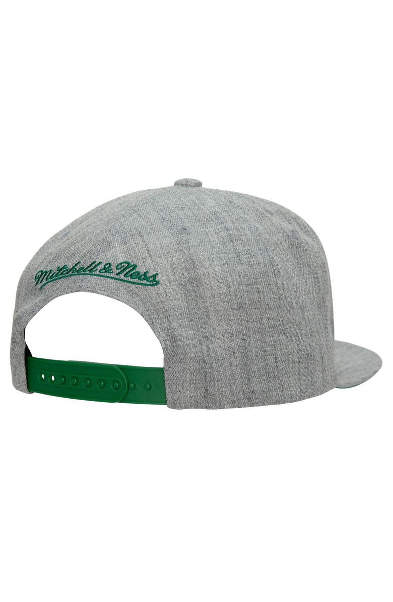 Mitchell & Ness Men's Mitchell & Ness Heather Gray Boston Celtics Hardwood Classics 2.0 Snapback Hat, Alternate, color, Heather Gray