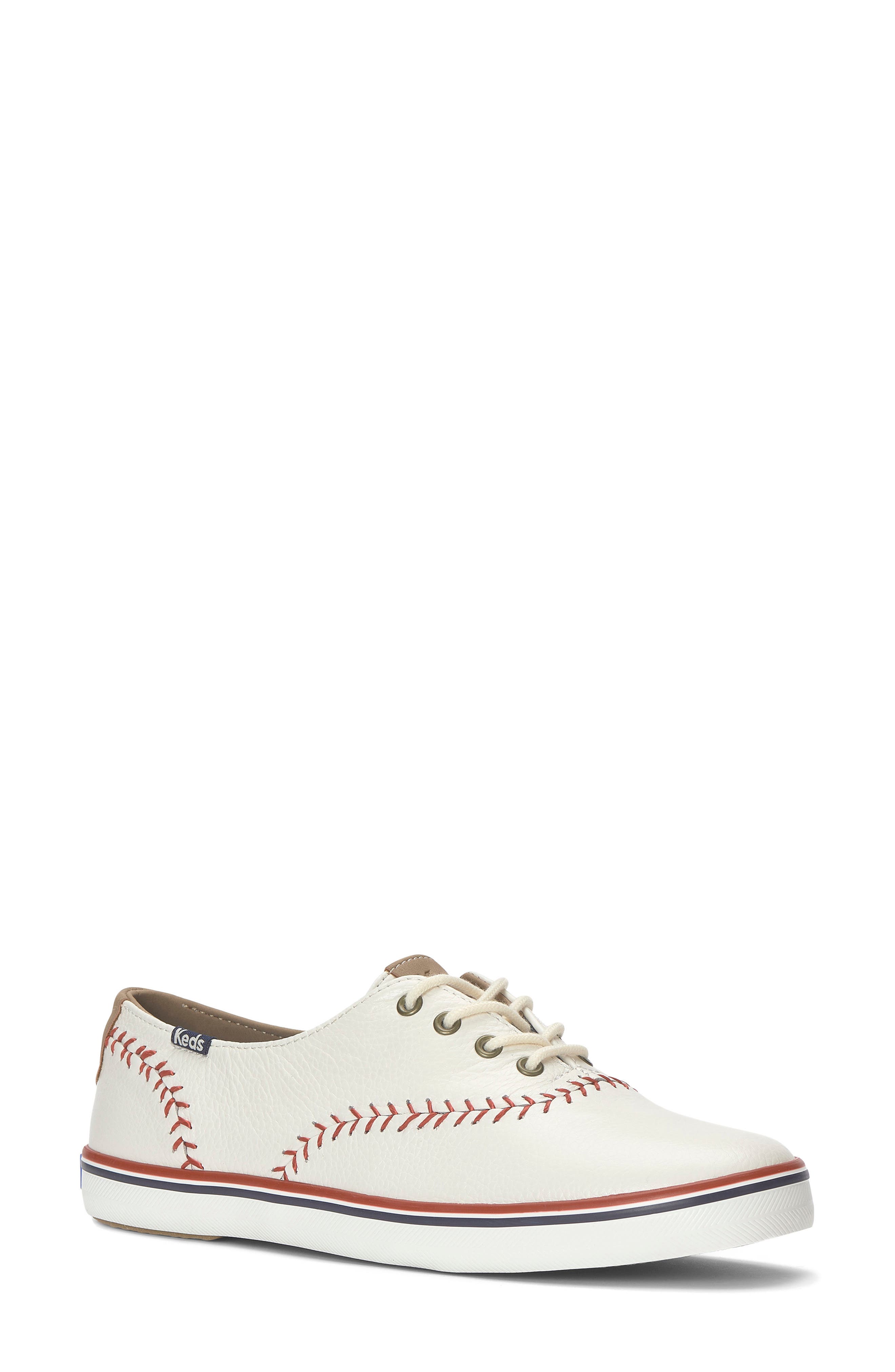 Keds<sup>®</sup> Champion Sneaker, Main, color, Off White Leathe