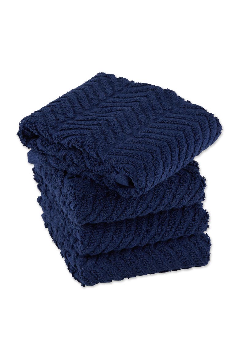 Chevron Luxury Bar Mop Set/4, Alternate, color, Nautical Blue