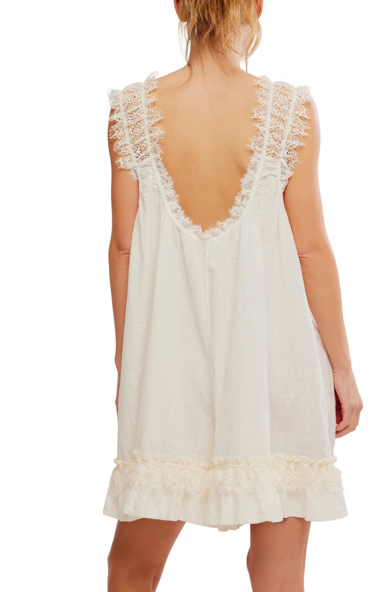 Free People Wish Me Luck Romper, Alternate, color, Ivory