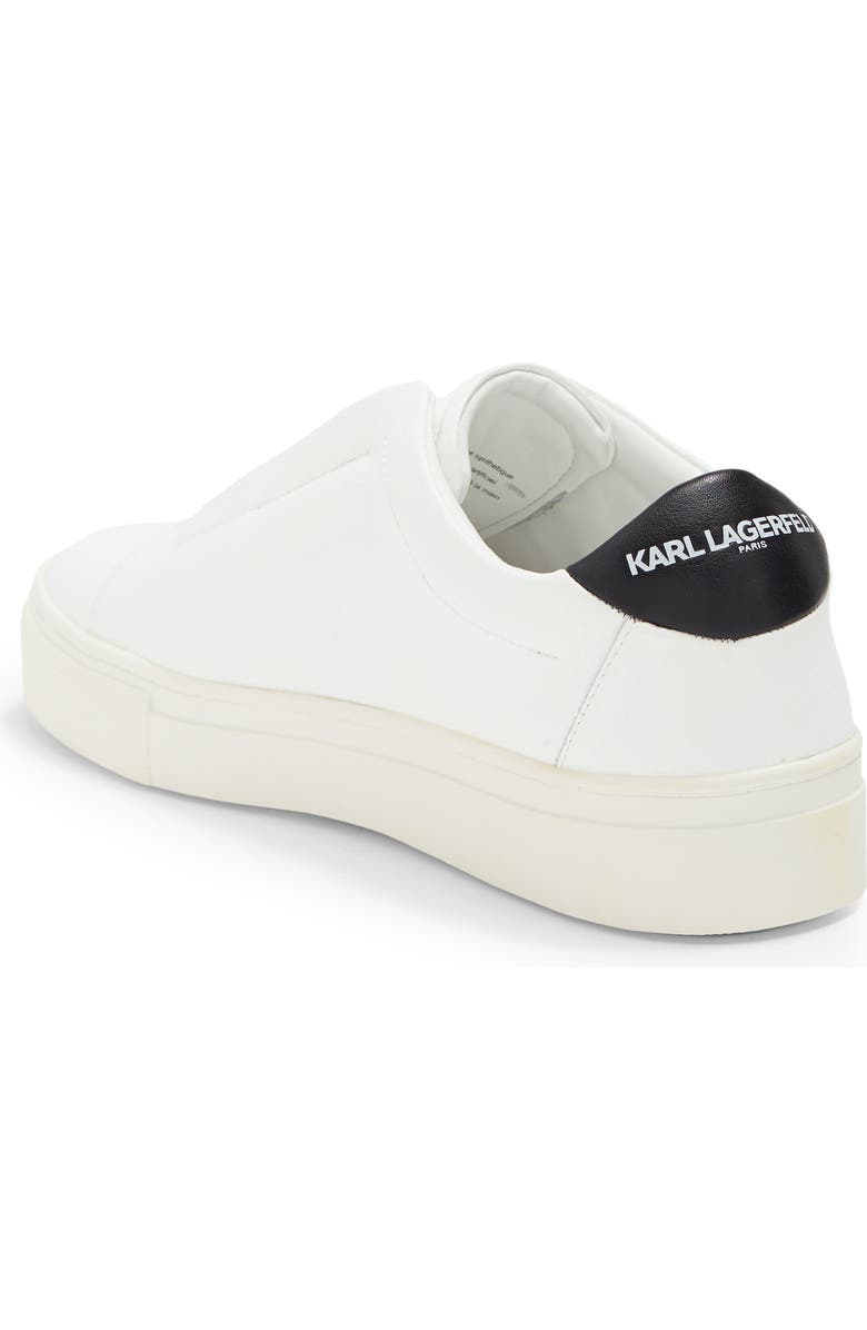KARL LAGERFELD PARIS Ceci Slip-On Sneaker, Alternate, color, Bright White/ Black